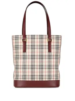 Burberry Pre-Owned: Коричневая сумка-шоппер 