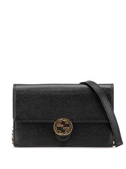 Gucci Pre-Owned: Чёрный кошелёк 