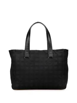 CHANEL Pre-Owned: Чёрная сумка-шоппер 
