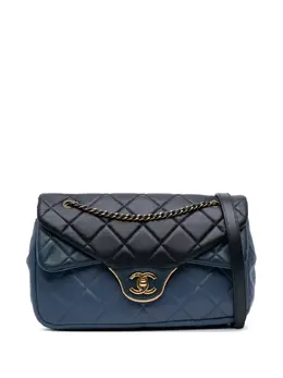 CHANEL Pre-Owned: Голубая сумка 