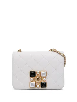 CHANEL Pre-Owned: Белая сумка через плечо 