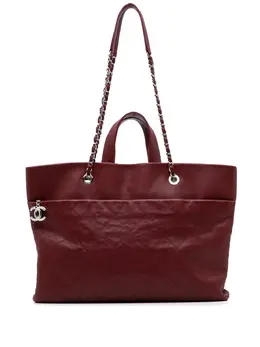 CHANEL Pre-Owned: Красная сумка-шоппер 