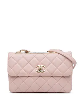 CHANEL Pre-Owned: Розовая сумка через плечо 