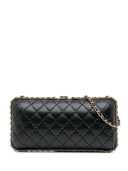 CHANEL Pre-Owned: Чёрный клатч 