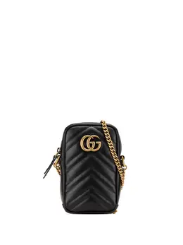 Gucci Pre-Owned: Чёрная сумка через плечо 
