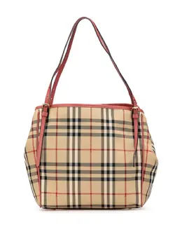 Burberry Pre-Owned: Коричневая сумка-шоппер 