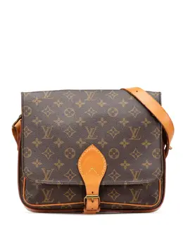 Louis Vuitton Pre-Owned: Коричневая сумка через плечо 