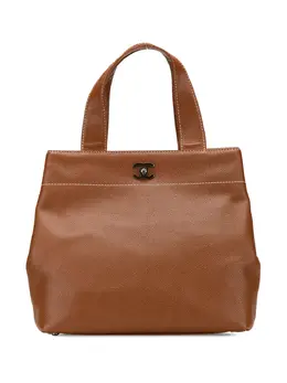 CHANEL Pre-Owned: Коричневая сумка-шоппер 
