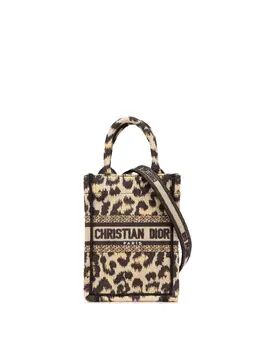 Christian Dior Pre-Owned: Сумка-шоппер с леопардовым принтом 