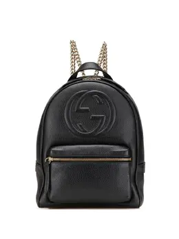 Gucci Pre-Owned: Чёрный рюкзак 