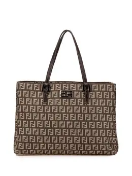 Fendi Pre-Owned: Коричневая сумка-шоппер 