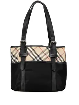 Burberry Pre-Owned: Коричневая сумка-шоппер 