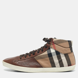 Burberry: Бежевые кроссовки  House Check
