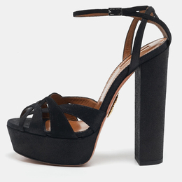 Aquazzura: Чёрные сандалии 