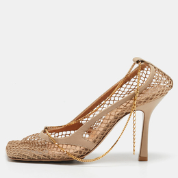 Bottega Veneta: Бежевые туфли  Stretch