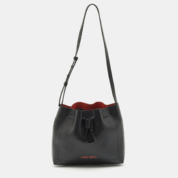 Kenzo: Чёрная сумка  Bucket