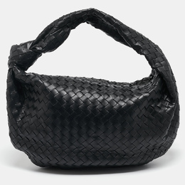 Bottega Veneta: Чёрная сумка  Intrecciato