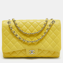 Chanel: Жёлтая сумка 