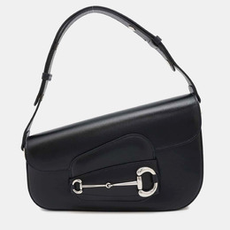 Gucci: Чёрная сумка  Horsebit 1955