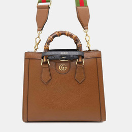 Gucci: Коричневая сумка  Bamboo