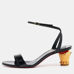 Christian Louboutin: Чёрные сандалии 
