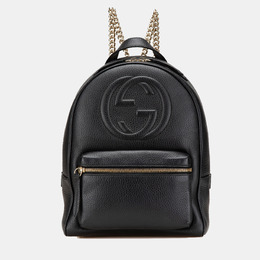 Gucci: Чёрный рюкзак  Soho