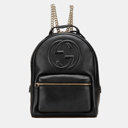 Gucci: Чёрный рюкзак  Soho