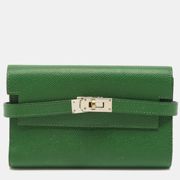 Hermes: Зелёный кошелёк  Kelly
