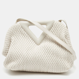 Bottega Veneta: Белая сумка  Point