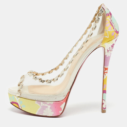 Christian Louboutin: Многоцветные босоножки 