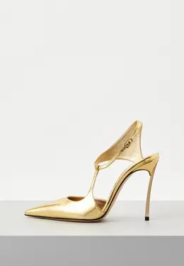 Casadei: Золотые туфли 