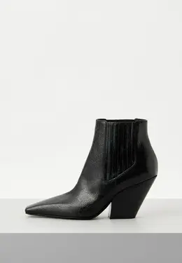 Casadei: Чёрные ботинки 
