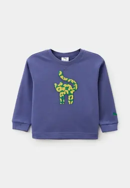 PUMA: Фиолетовый свитер 