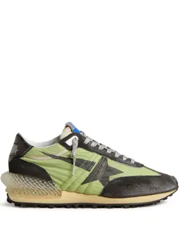 Golden Goose: Зелёные кроссовки  Running