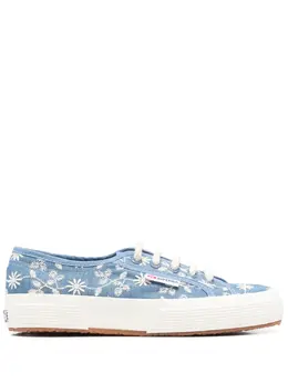 Superga: Голубые кроссовки 