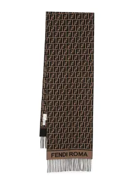 FENDI: Чёрный шарф  FF