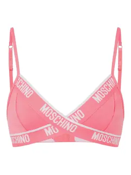 Moschino: Розовый бюстгальтер 
