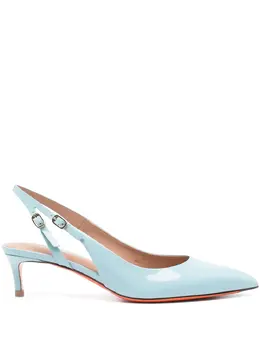 Santoni: Голубые туфли 