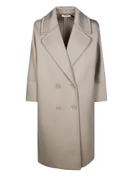 'S Max Mara: Бежевое пальто 