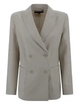 Max Mara: Бежевый жакет 