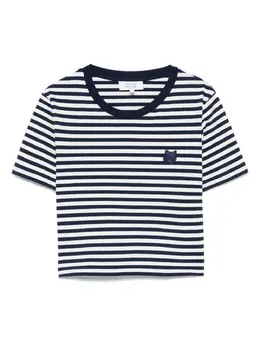 Maison Kitsuné: Голубая футболка 
