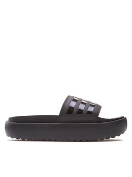 Adidas: Чёрные шлёпанцы  Adilette