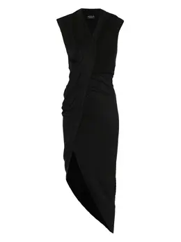 Balenciaga: Драпированное платье 