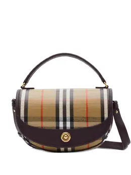 Burberry: Бежевая сумка через плечо 