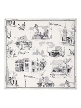Burberry: Шарф  London с принтом