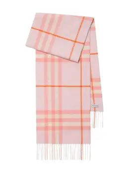 Burberry: Светлый шарф 