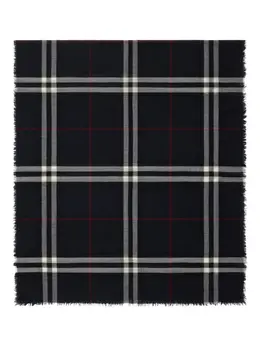 Burberry: Голубой шарф 