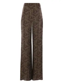 Saint Laurent: Шёлковые брюки 