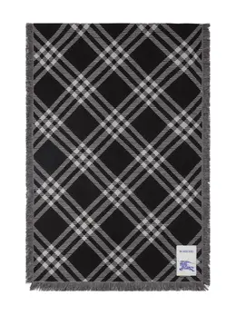 Burberry: Чёрный шарф 