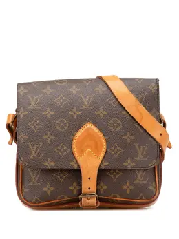 Louis Vuitton Pre-Owned: Коричневая сумка через плечо 